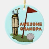 Geweldige opa Golf ornament (Voorkant)