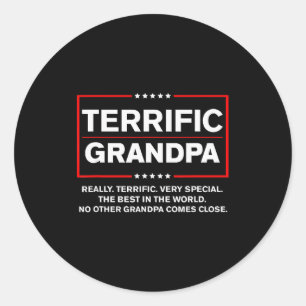 Geweldige opa - Grappige Donald Trump Campagne Sti Ronde Sticker