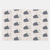 Geweldige oppossum Possum wrapping paper floral ro (Voorkant 2)