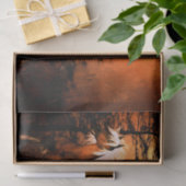 Geweldige paarden die door een bos lopen tissuepapier (Geschenk)