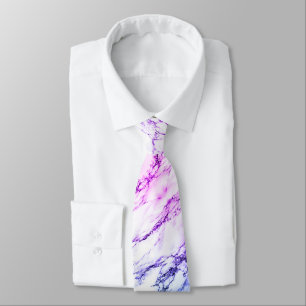 Geweldige paarse en blauwachtige ader marmer look stropdas