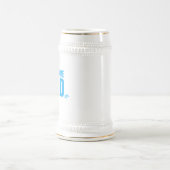 Geweldige pap blauwe tekst bierpul (Center)