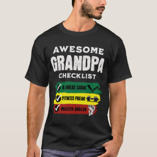 Geweldige Pap Checklist Funny DAD Gifts T-shirt