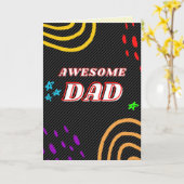 Geweldige Pap-Vaderdag Kaart (Gele Bloem)