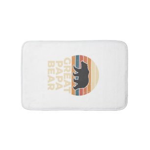 Geweldige Papa Beer Retro Zonsondergang Vintage Ve Badmat