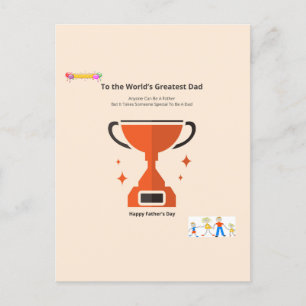 Geweldige Papa Briefkaart