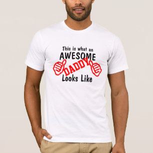 Geweldige papa citeert Gezegden Vaderdag papa cade T-shirt