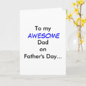 Geweldige papa op Vaderdag Kaart (Gele Bloem)