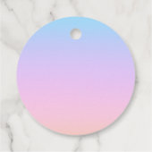 Geweldige pasteelregenboogbruiloft bedankjes labels (Achterkant)