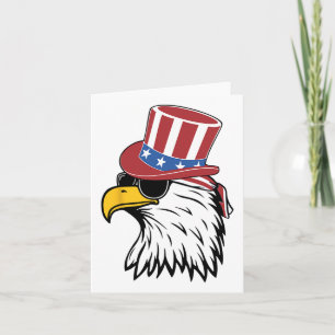 Geweldige Patriottische Adelaar Usa T-shirt  Kaart
