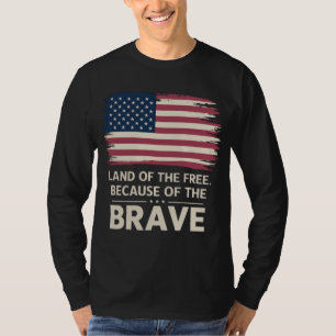 Geweldige patriottische verontruste Amerikaanse vl T-shirt
