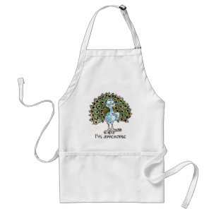 Geweldige Peacock Apron Standaard Schort
