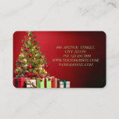 Geweldige perfecte kerstboom visitekaartje (Achterkant)