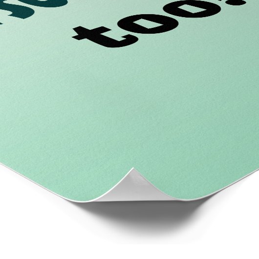 Geweldige persoonlijkheid poster (Hoek)