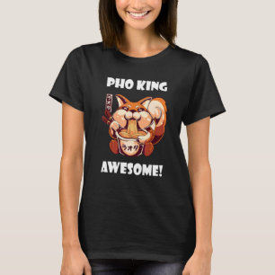 Geweldige Pho Fox Pho Bowl Vietnamese Noodle Soep T-shirt