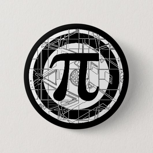 Geweldige Pi-symbool Ronde Button 5,7 Cm (Voorkant)