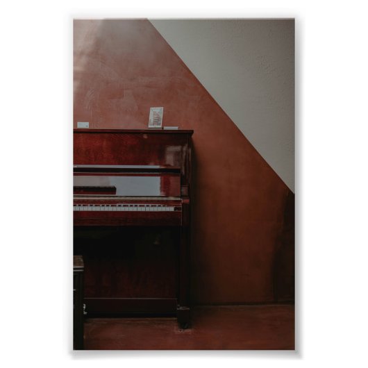 Geweldige piano foto afdruk (Voorkant)
