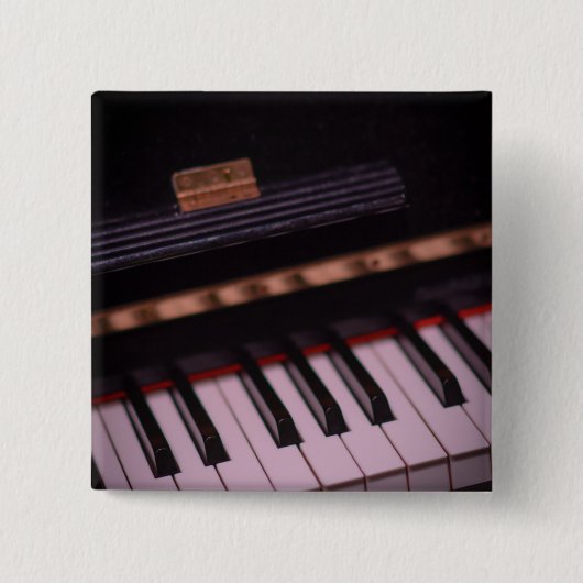 Geweldige Pianodesign Vierkante Button 5,1 Cm (Voorkant)