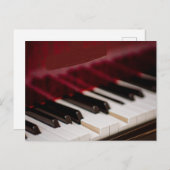Geweldige pianokunst briefkaart (Voorkant / Achterkant)