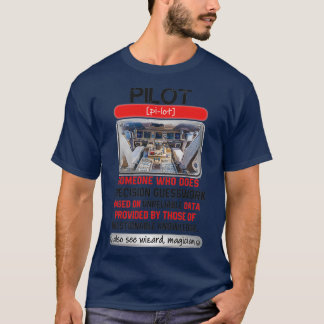 Geweldige piloot die een precisie-begeleiding uitv t-shirt