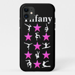 GEWELDIGE PINK STAR GEPERSONALISEERDE GYMNAST IPHO iPhone 11 HOESJE