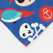 Geweldige piratenpatroon fleece deken (Hoek)