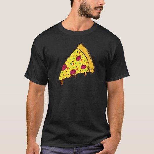 Geweldige Pizza Slice voor Fast Food T-shirt (Voorkant)