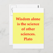geweldige plato quote briefkaart (Voorkant / Achterkant)