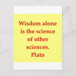 geweldige plato quote briefkaart