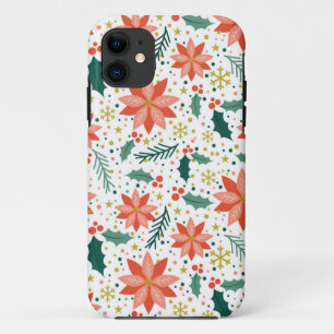 Geweldige Poinsettia Patroon iPhone 11 Hoesje