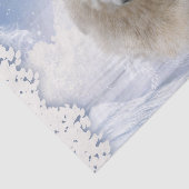 Geweldige polarwolf met fee, polarbeer en sneeuw t tissuepapier (Detail)