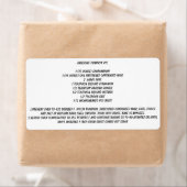 Geweldige pompoentaart REcipe Etiket (Insitu)