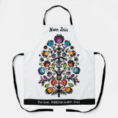 🤩 Geweldige pools Folk Wycinanki Schort (Voorkant)