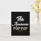 Geweldige Pop-Pop speciale opa Kaart (Gele Bloem)