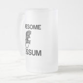 GEWELDIGE POSSUM MATGLAS BIERPUL (Voorkant links)