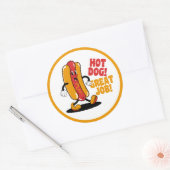 Geweldige prestatie leerling leraar ronde sticker (Envelop)