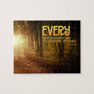 "Geweldige prestaties" Inspirerend Quote Legpuzzel