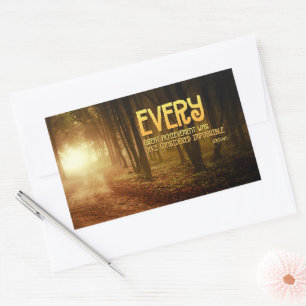 "Geweldige prestaties" Inspirerend Quote Rechthoekige Sticker