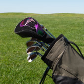 Geweldige pruimengloeipapegaai golfheadcover (Insitu)