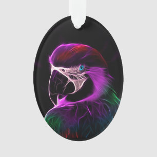 Geweldige pruimengloeipapegaai ornament