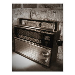 Geweldige radio afdrukken foto afdruk