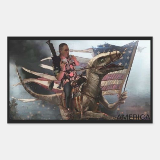 GEWELDIGE RECHTHOEKIGE STICKER (Voorkant)