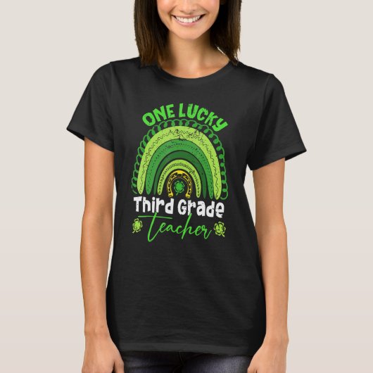 Geweldige regenboog St Patricku2019s Day Love Thir T-shirt (Voorkant)