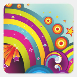 Geweldige regenboog sticker