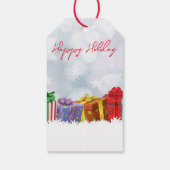 Geweldige, regenboogkerstcadeautjes cadeaulabel (Achterkant)