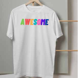 Geweldige Retro 90s Esthetiek Kleurrijke Typogra T-shirt