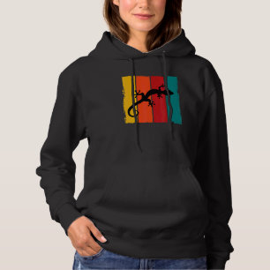 Geweldige Retro Luipaardgekko Kostuum Reptiel Hage Hoodie