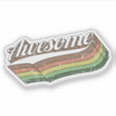 Geweldige retro sticker (Voorkant)