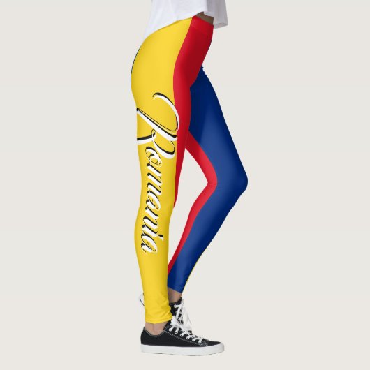 Geweldige Roemeense vlag Leggings (Rechts)