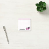 Geweldige Roze Doodlekat Post-it® Notes (Kantoor)
